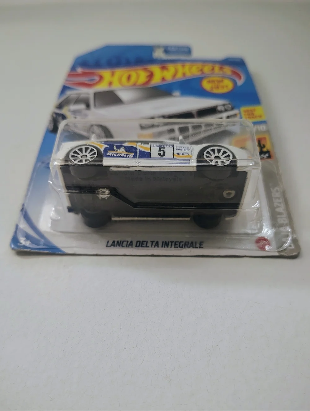 Lancia Delta Integrale Hot Wheels Baja Blazers 6/10 White Rally Diecast